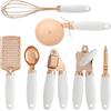 Trinket Set Kitchen Tools Accessories Gadgets Garlic Press Grater Kitchen 7-piece Set Rose Gold Baking Tool Whisk Egg Mix Tool