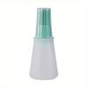 1Piece Orange/Green Portable Silicone Oil Bottle for BBQ Oil Brush, Pastry Plastic Kitchen Oil Bottle, Outdoor Baking and Grill Brush.