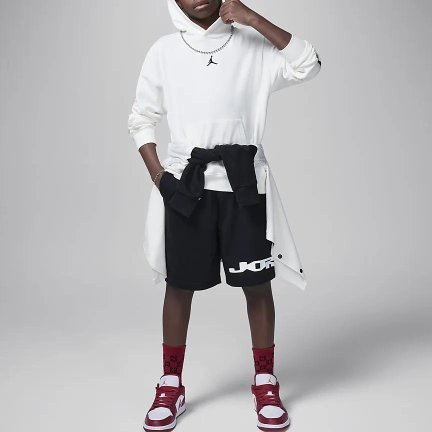 Jordan MJ MVP Statement Knit Pullover Hoodie Kids Hoodies Sail HQ8705-133