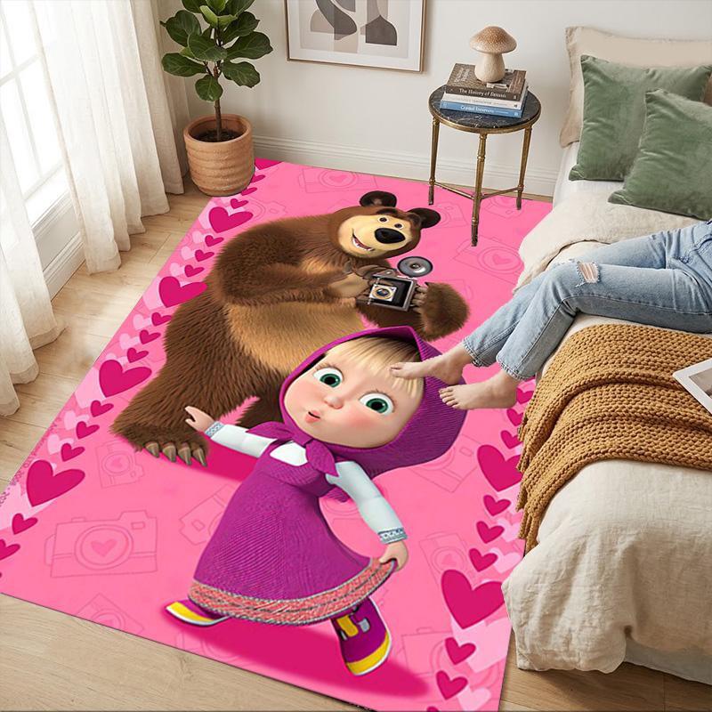 Bear Girl Living Room Nonslip Area Rug Soft Carpet For Bedroom Game Playroom Sofa Office Home Decor Doormat Christmas Gift C9261112