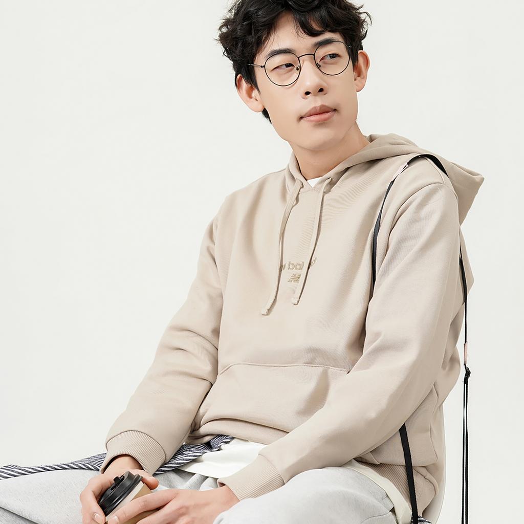 New Balance Sweatshirt Fall Unisex Khaki AMT21570-PEB