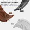 Door Bottom Seal Strip Self Adhesive Weatherproof Dust Proof Noise Reduction Draft Blocker 2.5M for Home Use