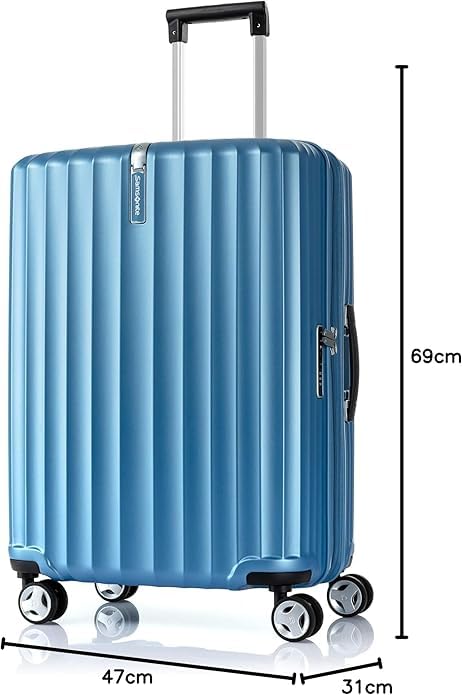 Koffer Tragetasche Enow Spinner 69 erweiterbar M Größe 69cm 82L Hellblau [Samsonite] 4,4kg