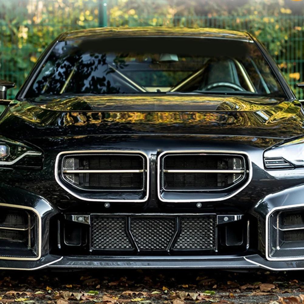 Custom Fit Car Accessories Body Kit Gloss Black Front Bumper Grille Sporty Black Finish 5-Piece Set Car Modification