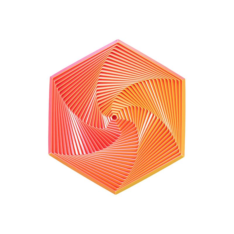 Fractal Fidget Šestiúhelník Dekompresní Hračky 3D Tisk Stolní Hračka pro Uvolnění Stresu Dětský Narozeninový Dárek Geometrická Fidget Hračka