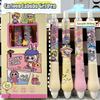 4 Stück Cartoon Labubu Gelstift Niedlich Kawaii Weicher Griff Druckkugelschreiber Schulsachen Schreibwerkzeuge Schüler Schreibwaren Geschenke