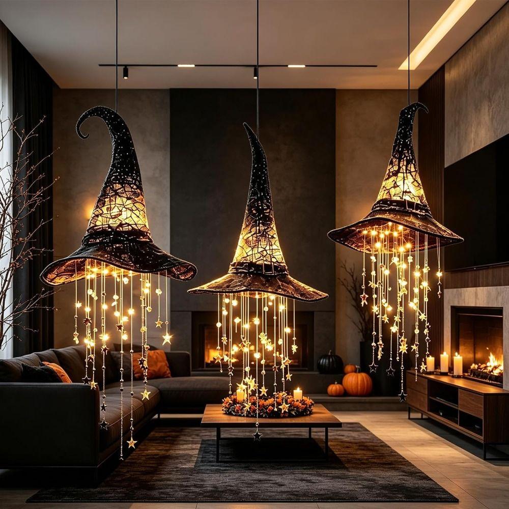 2 Pezzi Decorazione Ornamentale LED di Halloween Glow LED Caldo Decorazione Spettrale di Halloween Interno Esterno