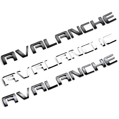 3D ABS Car Sticker Avalanche Modified Emblem Badge For S-ilverado Avalanche Logo Rear Trunk Hood Decal Accessories Decorations