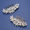 Handmade Bridal Hair Comb with Hairpin for Wedding Crown Updo Accessory