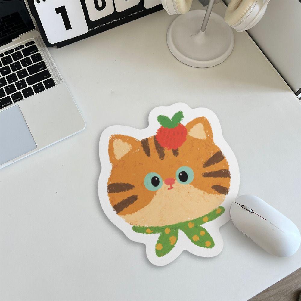 Cute Cat Cartoon Mouse Mat Anti-slip Girls Mousepad Creative Cute Mouse Pad Universal