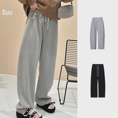 Designer 2024 Autumn/Winter Women's Wool Cocoon Knit Casual Trousers - Versatile Drape Silhouette Sweatpants