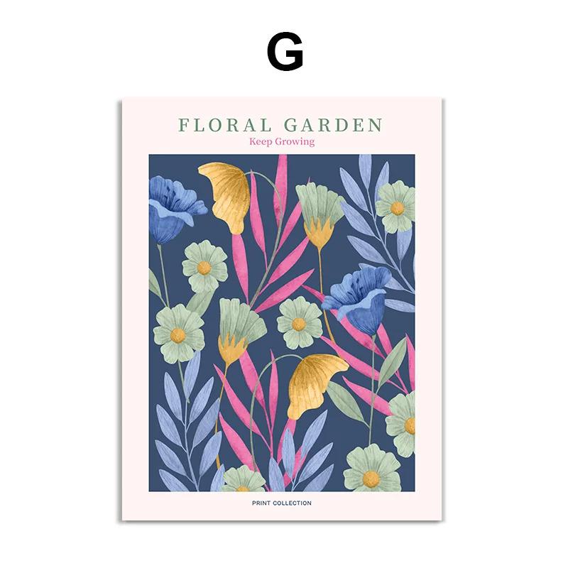 

Flower Market Abstract Floral and Prints Modern Wall Art, Canvas Painting, Nordic Posters, Pictures for Living Room, Home Decor 21x30cm No Framed