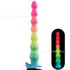 Ultra Long Soft Silicone Anal Plug With Luminous Beads And Irregular Shaped Penis SM Anal Expansion Plug Sexual Product
