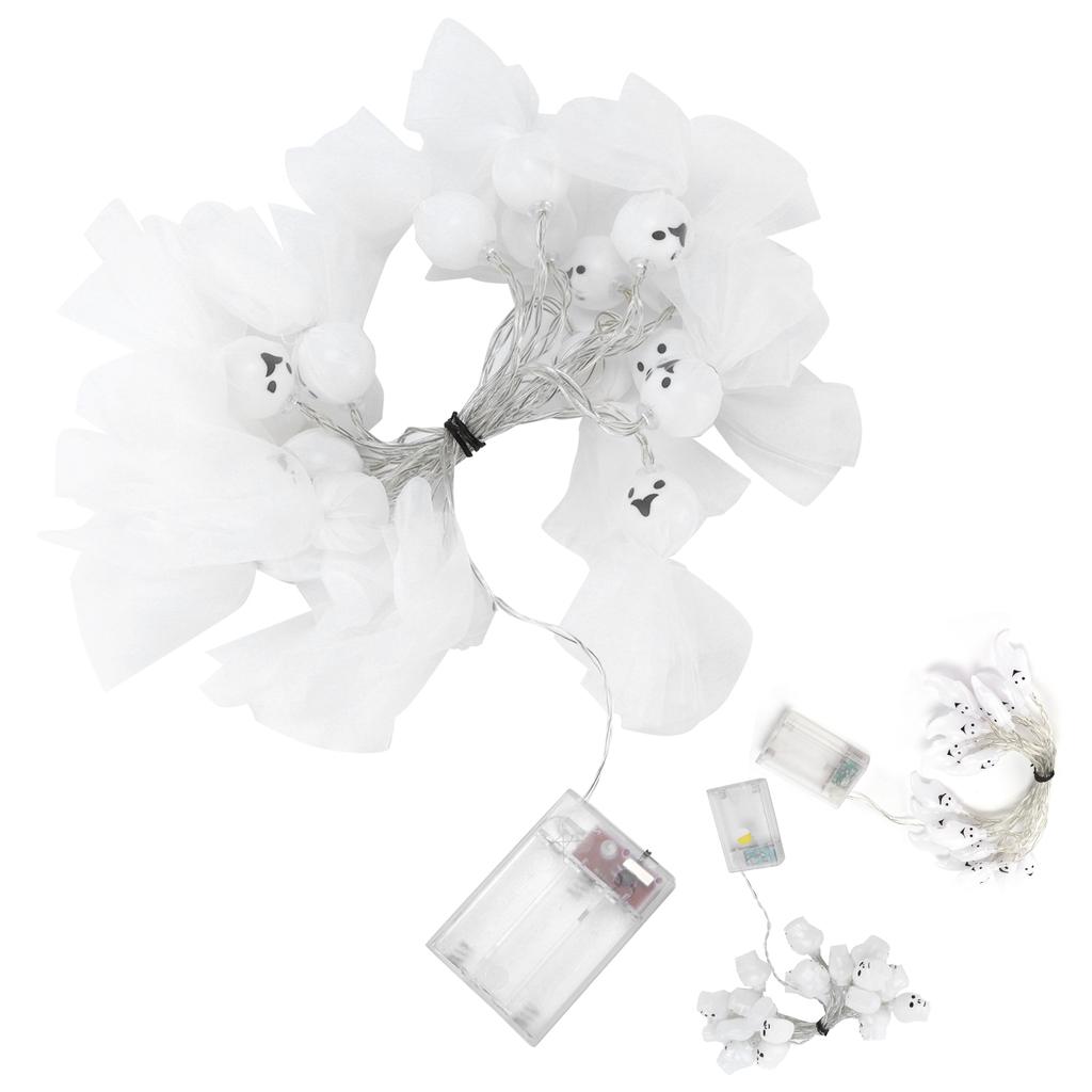 Skeleton Lights Mini Portable Battery Powered Energy Saving LED Lights Halloween Skull Lights