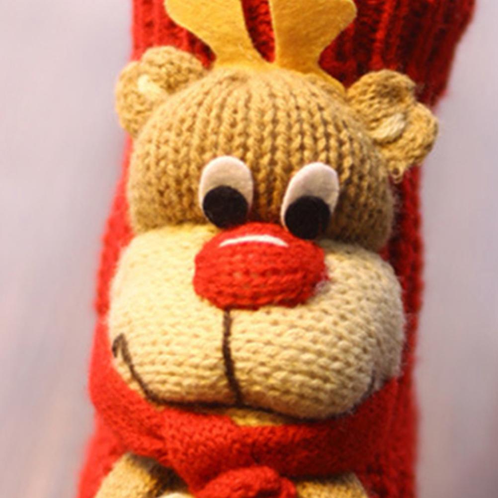 Christmas Floor Socks Non Slip Knit Sweater Socks Winter Thick Warm Socks Cartoon 3D Cute Animal Socks Funny Household
