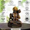 Rare Matte Black & Golden Premium Hanuman Ji Idol, Bajrang Bali Murti for Home Temple, Car Dashboard