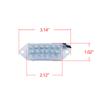 2x No Error LED License Number Plate Light For Mitsubishi Lancer EVO VIII IX X 03+