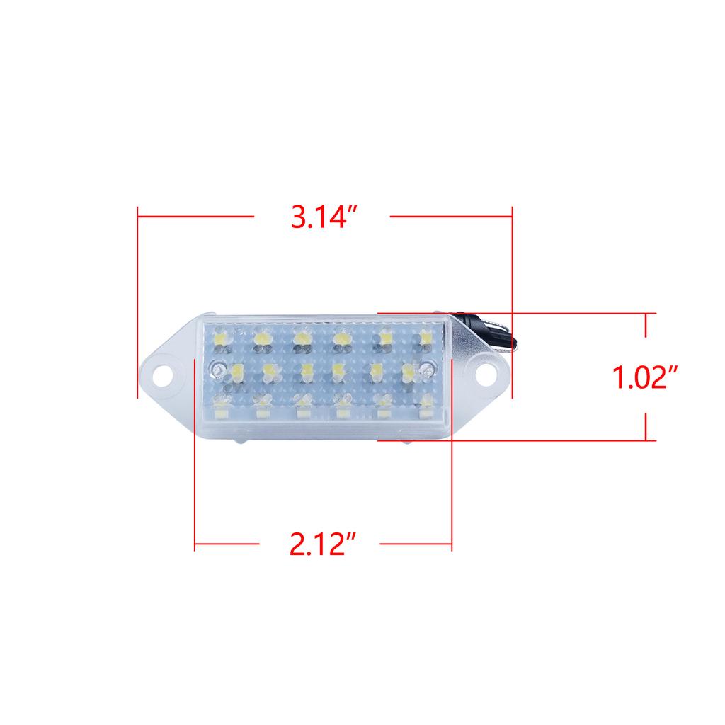 2x No Error LED License Number Plate Light For Mitsubishi Lancer EVO VIII IX X 03+
