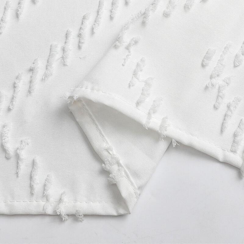 CHUSE Simple Cut-Flower Polyester Waterproof Shower Curtain