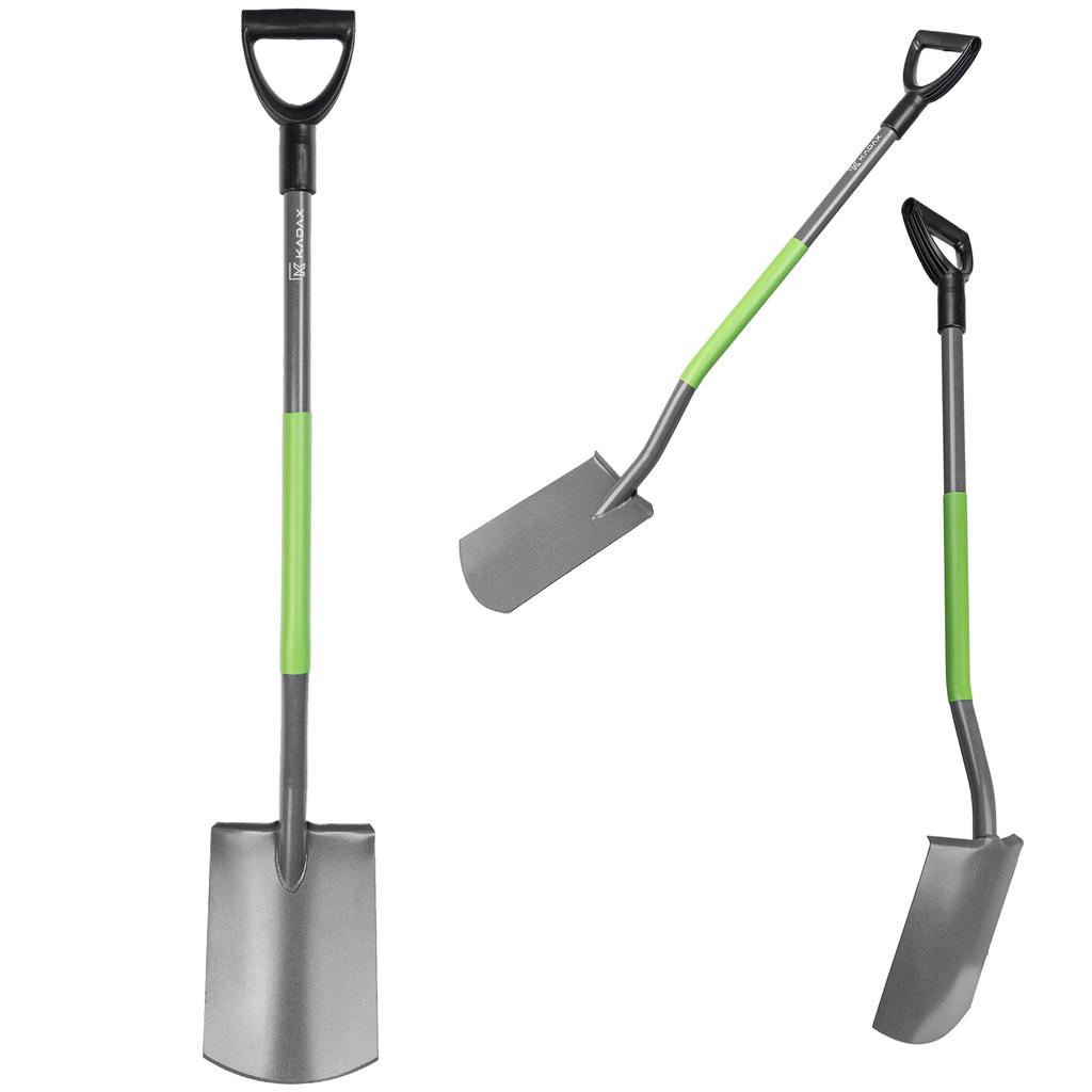 KADAX Spade Shovel Straight 120cm Metal Garden Ergonomic Solid