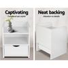 Bedside Tables Artiss Bedside Table Drawer White