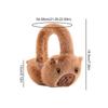 Winter Ear Muffs Plush Cartoon Capybara Earmuffs Foldable Winter Ear Covers for Outdoor Sports Skiing Snow Cold Weather