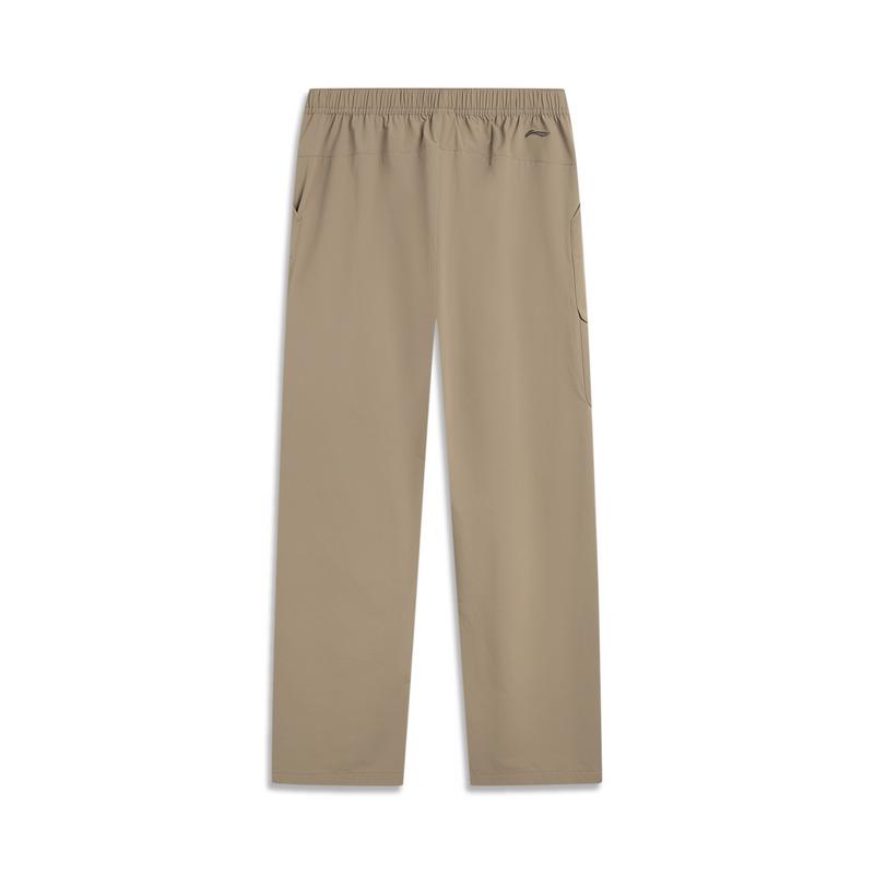 Li Ning CF Su Letter Mid Waist Breathable Versatile Straight Comfortable Casual Pants Men Pants AYKV757-2