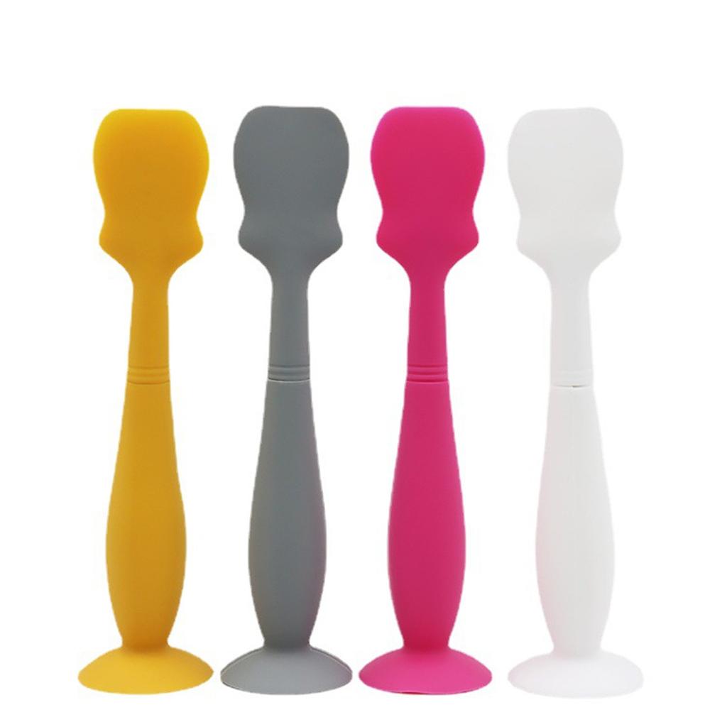 Baby Diaper Rash  Applicator Baby  Spatulas With Suction Cup Silicone Brush