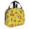 Cartoon Curious George Funny TV Monkey  Anime  Insulated Lunch Bags for Women  Resuable Thermal Cooler Bento Box School