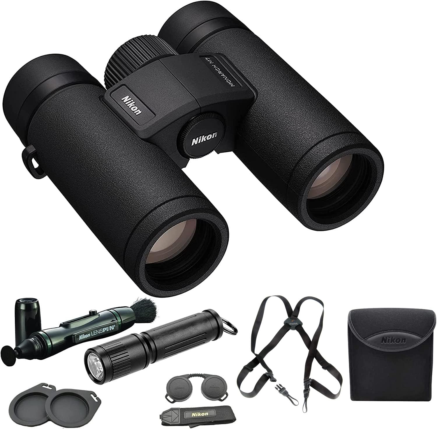 

Nikon Monarch M7 8x30 Binoculars with Lens Pen Harness and Flashlight Kit