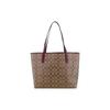 COACH City Artificial Leather Tote Bag , Shopping Bag , Portable Crossbody Bag , Shoulder Bag Large Women's Deep Berry Red (Unisex)