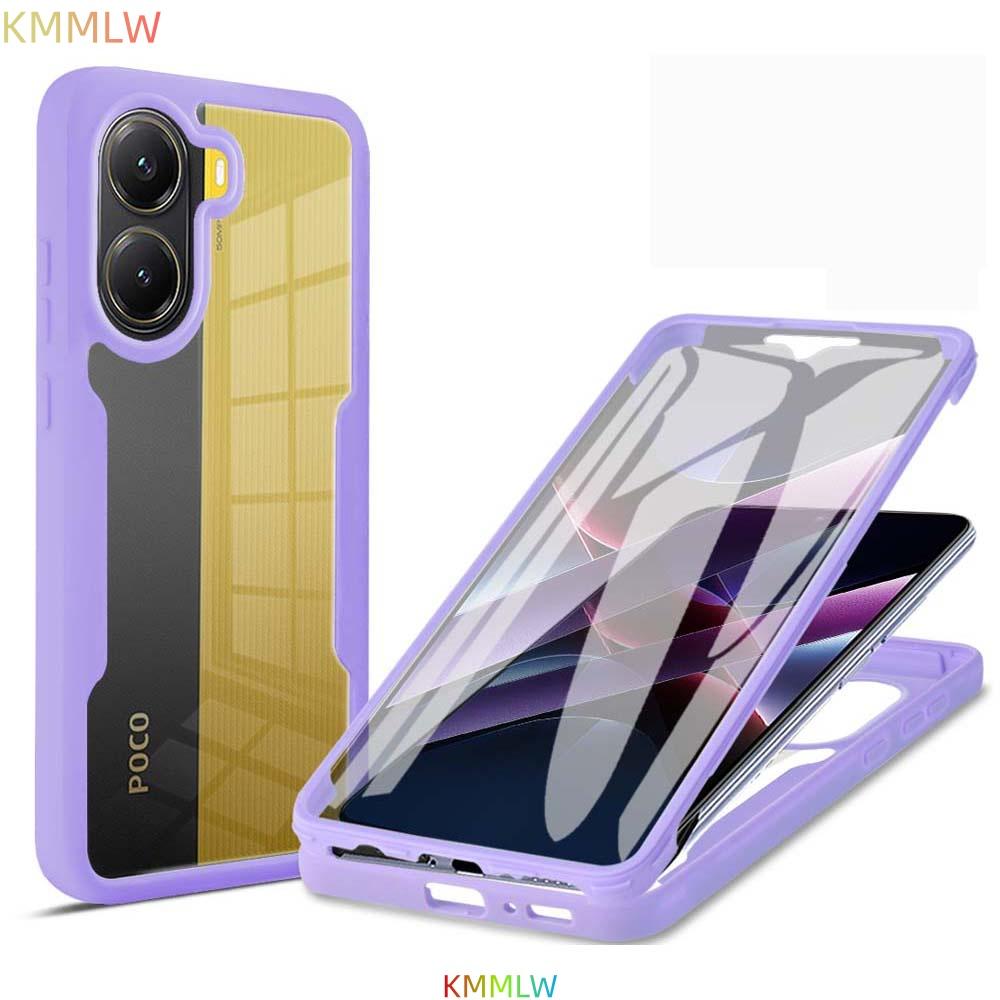 360 Grad Doppelseitige Vollschutz Handyhülle für Mi POCO X8 Pro Max X7 X6 X5 X3 Pro NFC Schlanke Klare Rückseite