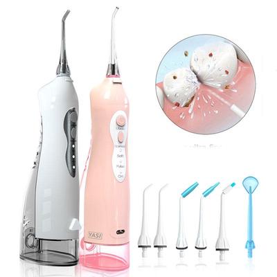 Ústní irigátor Water Flosser Přenosný dentální vodní paprsek 300ml vodní nádržka na čištění zubů USB dobíjecí voděodolný