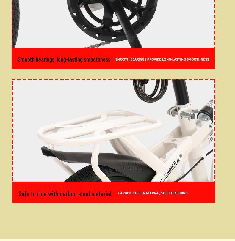 Portable Folding Bicycle for Men, Women, and Students – 20/22-inch, Variable Speed, Disc Brakes, No Installation Needed