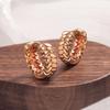 High-End Korean Minimalist Geometric Wheat Earrings for Women with Cool Style and Unique Personality