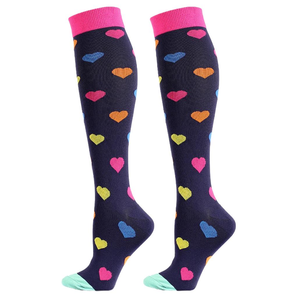 5Pairs Sport Athletic Compression Socks for Men Women Cycling Running Football Basketball Skateboard Exercise Performance Socks