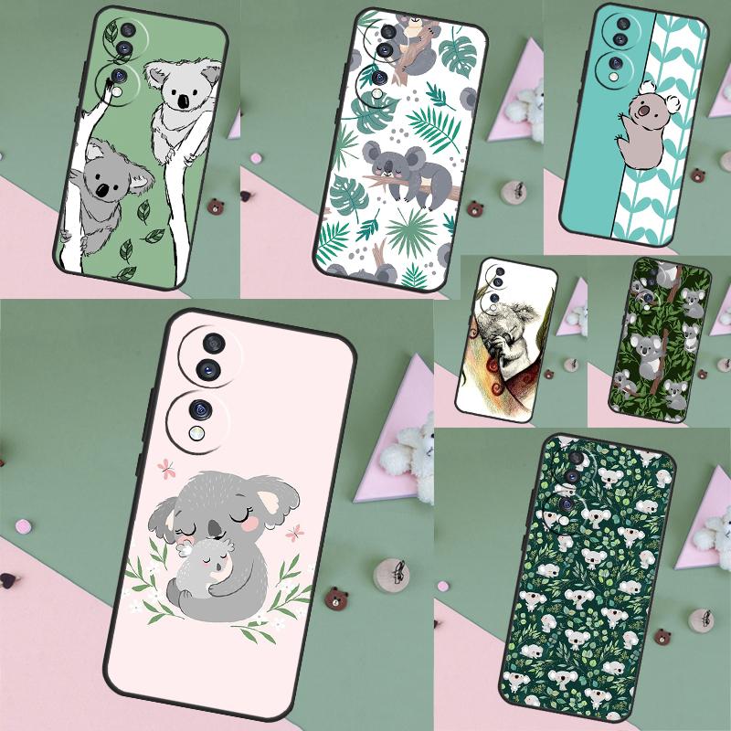 Cartoon Painting Animal Koala Case For Honor Magic 7 5 6 8 Lite Honor 400 200 Pro 50 70 90 X8c X9a X9b X9c X9d Win RT Cover