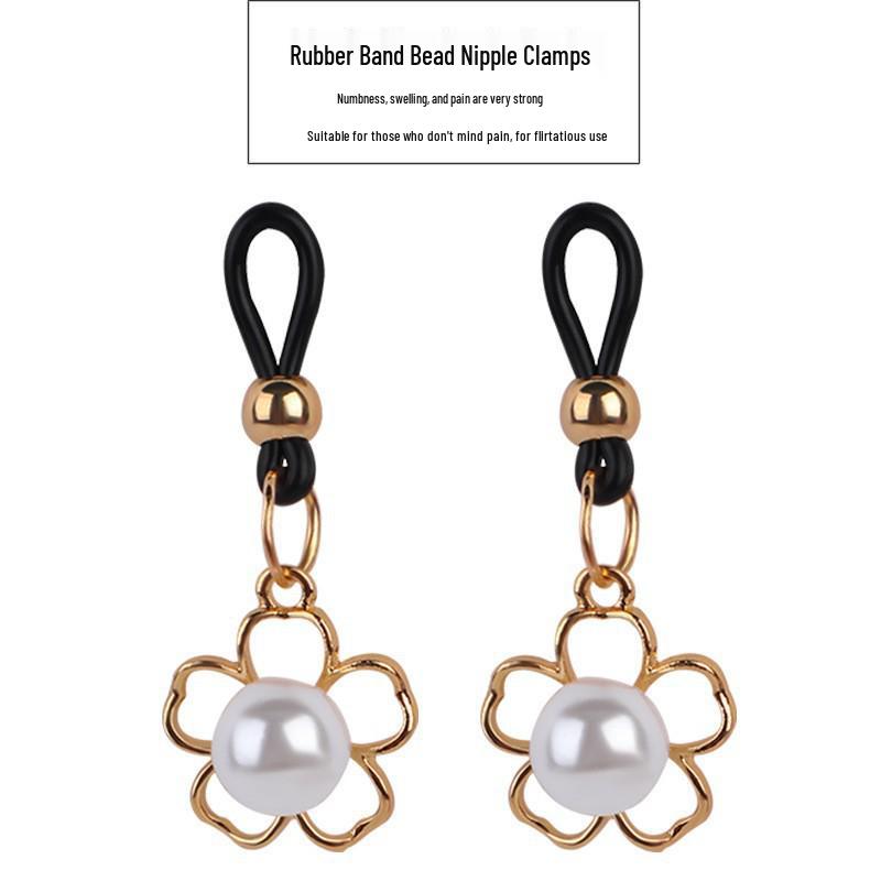 Women's Wearable Erotic Double Peaks SM Nipple and Vaginal Clamps