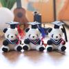 Panda Graduation Plush Pendant Bag Hanging Decoration Keychain Dolls Animal