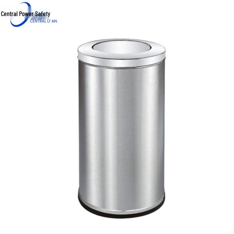 Stainless Steel Vertical Flip-Lid Waste Bin