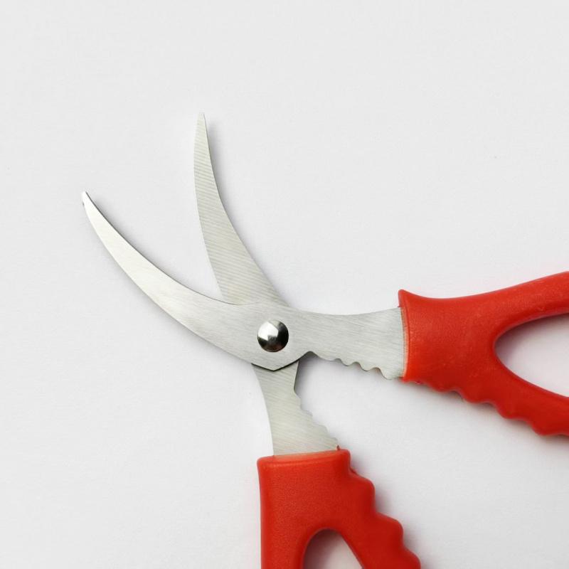 Household Scissors Stainless Steel Seafood Scissors Multifunctional Tool for Removing Shrimp Veins and Opening Shrimp Shells, Kitchen Special, Set of