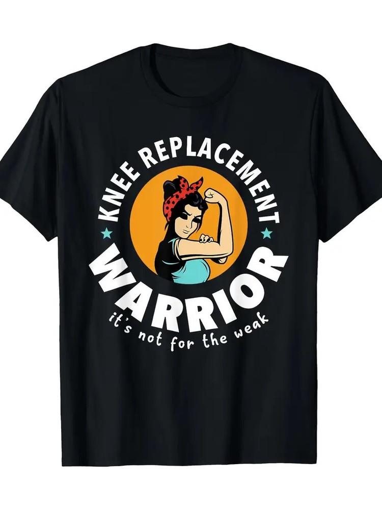 

[Cotton Get Well Gag Outfit Tee] Funny Knee Replacement Surgery Recovery Get Wel 3XL