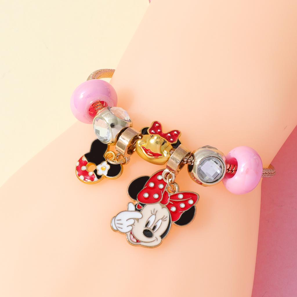 Charms Anime Dessin Animé Disney Bracelet Mickey Mouse pour Femmes Bijoux Mignons Pendentif Accessoires Bracelet pour Filles Cadeau