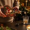 Guitar Shaped Glass Wine - Christmas Holiday Decorative Bottle for Home Bar