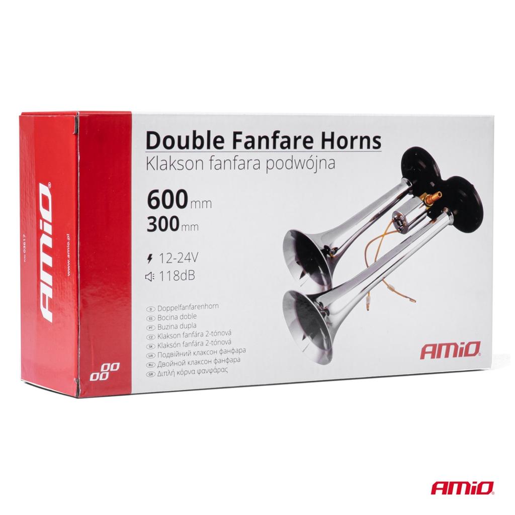 Horn Horn Horn Horn Double Chrome 12V 24V Amio-03617