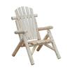 Outdoor Classic Wooden Adirondack Deck Outdoor Patio Lounge Chair with Ergonomic Design Fir Wood Frame, Natural Wood