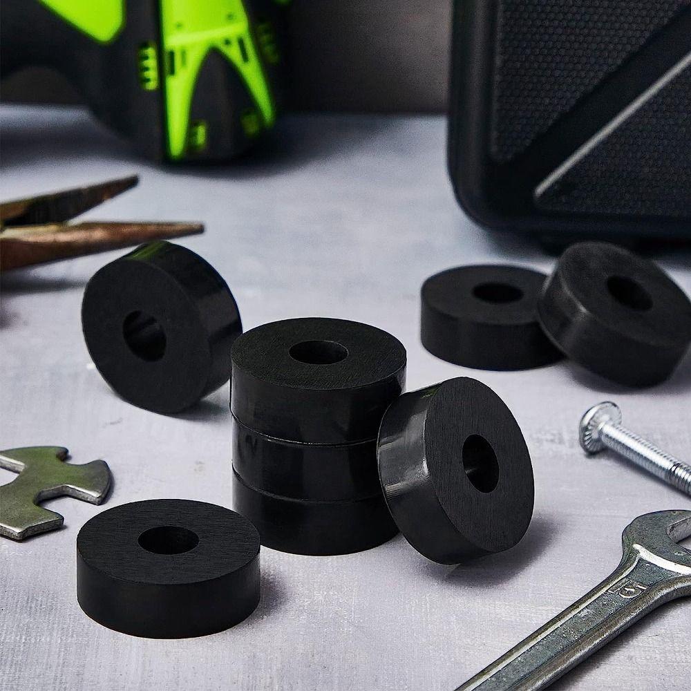 8 Pcs 1 Inch OD x 3/8 Inch ID x 1/2 Inch Rubber Spacer Spacers Washers Home and Car Accessories