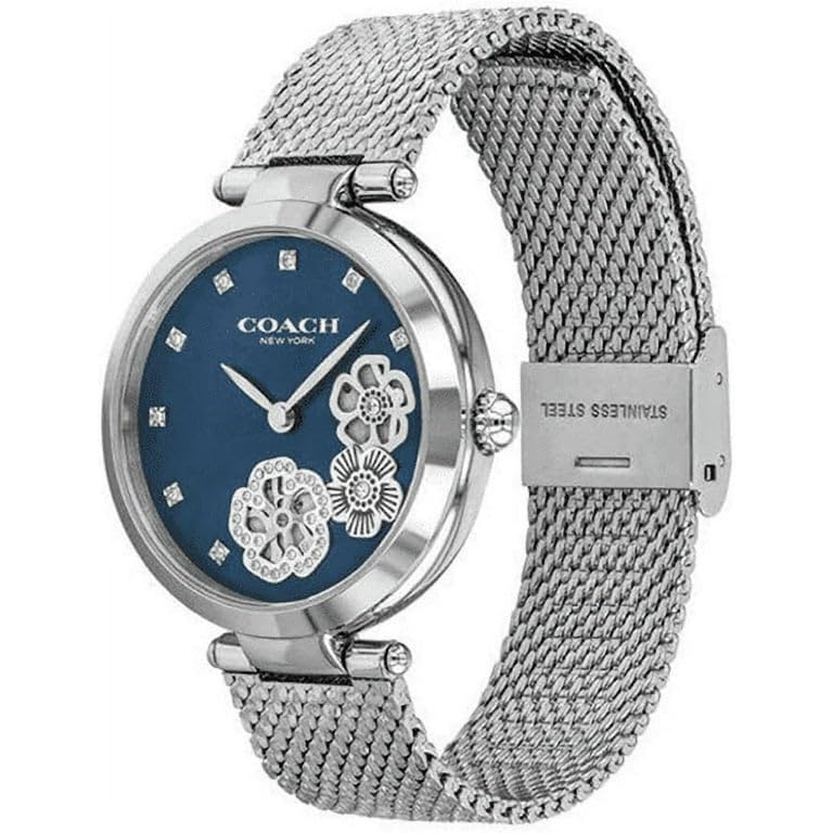 

[Coach] Watch PARK Blue Dial Stainless Steel Mineral Glass Quartz 34MM Watch Accessories Watch Brand 14503567 Women s Silver [Item]