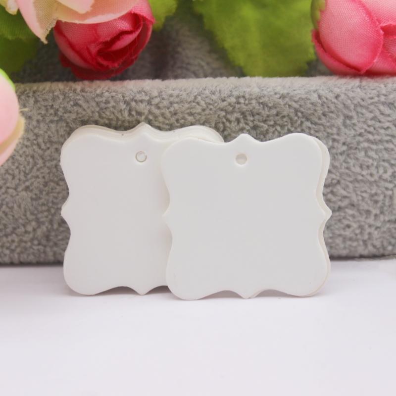 

Различные бумажные подарочные бирки, 100 штук в партии, этикетки для упаковки подарков из белой крафт-бумаги, ценники ручной работы 100tag20m string