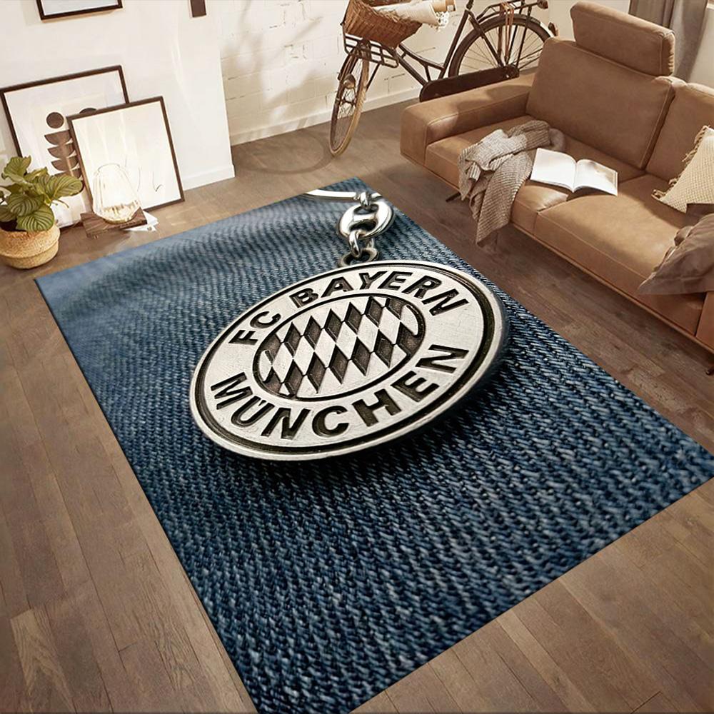 FC Bayern München Fußmatte Geeignet für Eingangsbereich Esszimmer Küche Spielzimmer Rutschfester Teppich Büros dekorieren Am besten für Weihnachten